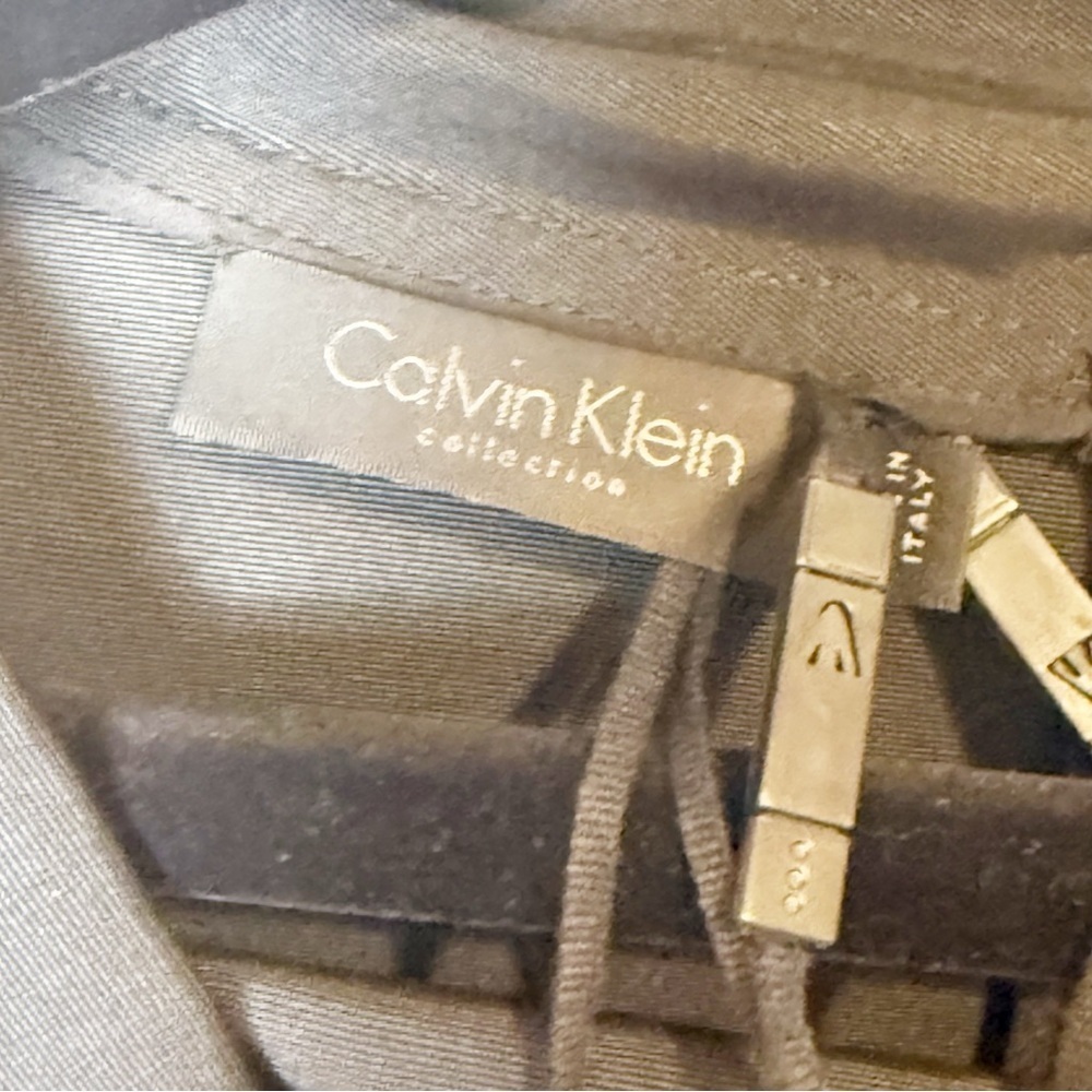 NWT Calvin Klein Collection Black Sleeveless Cowl Neck Sheath Dress size 10 - Picture 6 of 12